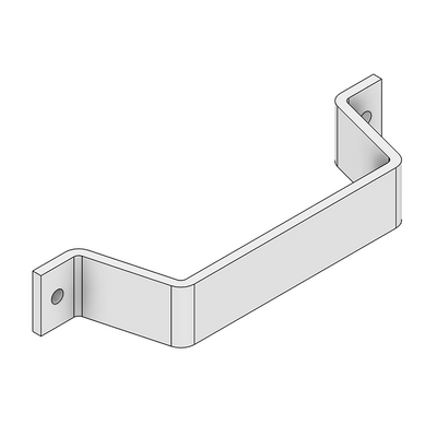32-154-1 MODULAR SOLUTIONS FORKLIFT BRACKET 260MM L X 40MM W X 71MM H, STANDARD HARDWARE INCLUDED